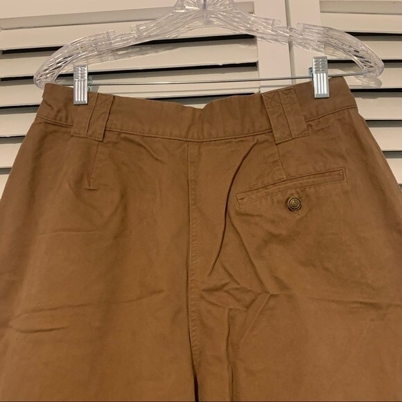 Vintage Roo Crossing size 14 Brown Paper Bag Ankle Length Pants 100% Cotton - Picture 5 of 12